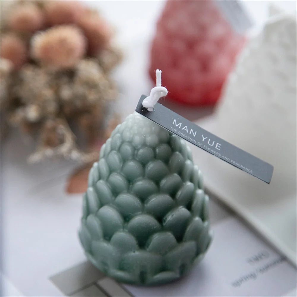 3D Pine Cones Silicone Candle Mold For DIY Aromatic Candle Making Resin Soap Mold Christmas Gifts Craft Supplies Home Decor