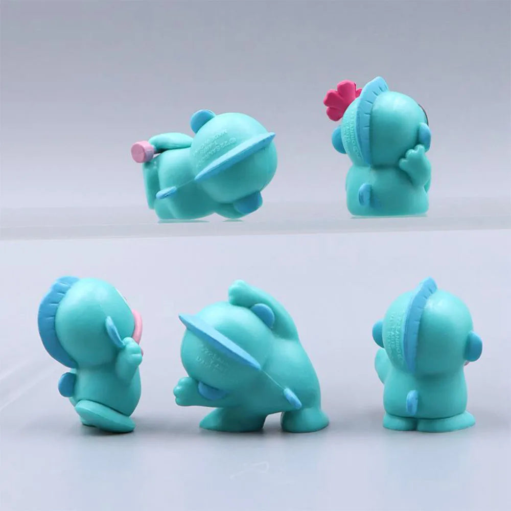 Anime Figure Sanrio Hangyodon Toys Cartoon Model Sanrio Kuromi Kawaii 5pcs Cute Decorations Christmas Gifts for Girls Children