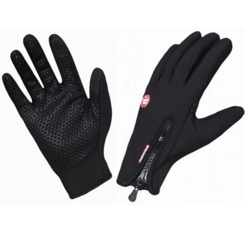 Screen Motorbike Racing Riding Gloves Winter Motorcycle Gloves Winter Thermal Fleece Lined Waterproof Heated Guantes