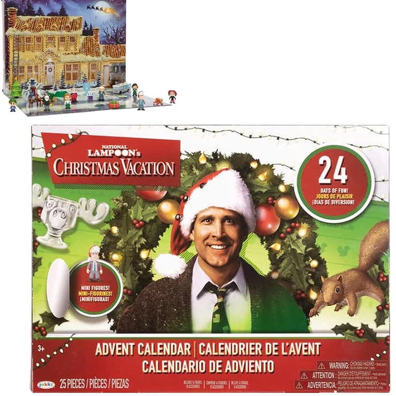 Christmas Vacation Advent Calendar 24 Gifts Christmas Vacation Figures Accessories Christmas Countdown Calendar Toy Blind Box