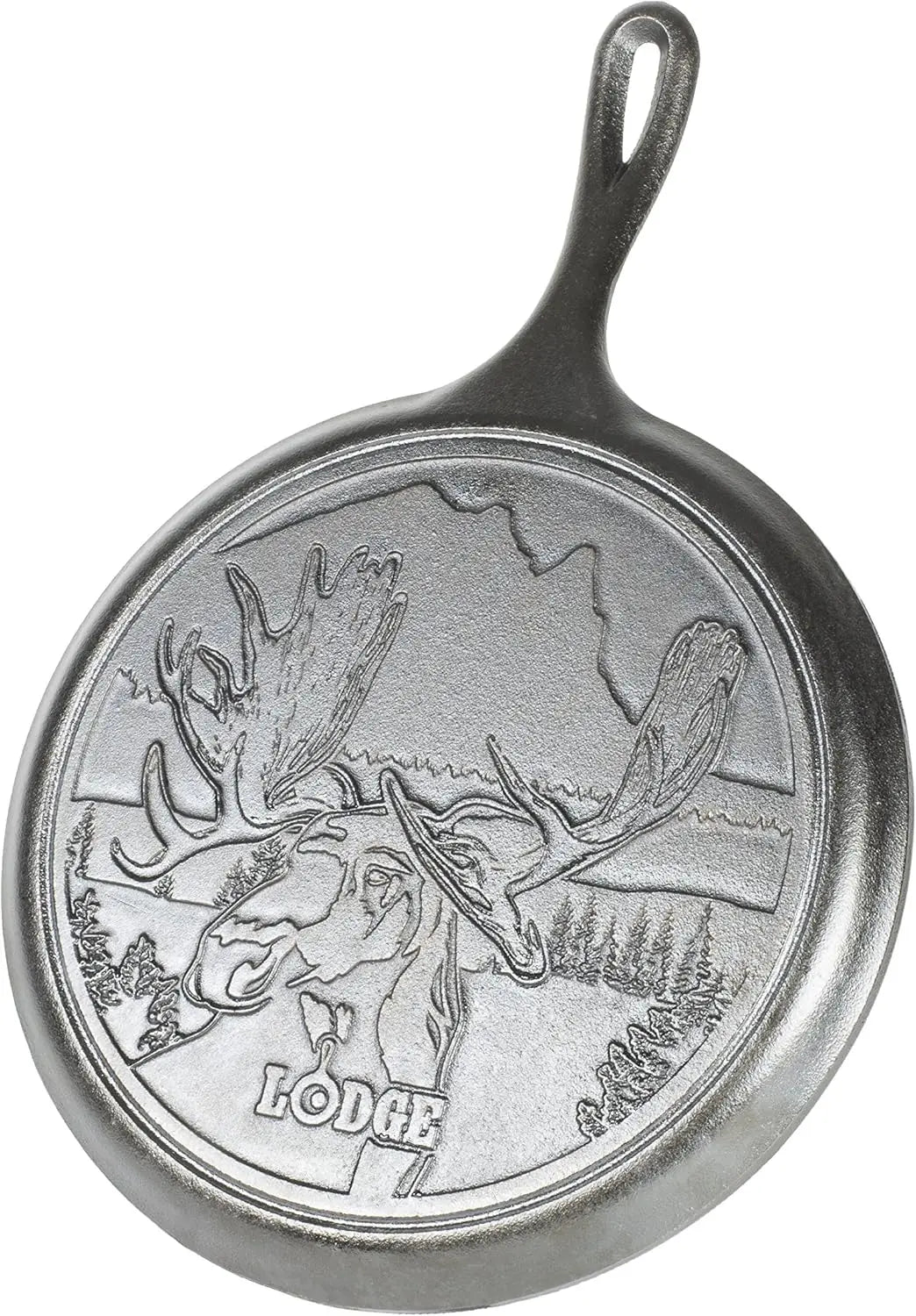 Series - Seasoned Cast Iron Cookware. Wildlife Scenes. 5 Piece Iconic Collector Set Includes 8 inch Skillet, 10.25 inch Skillet