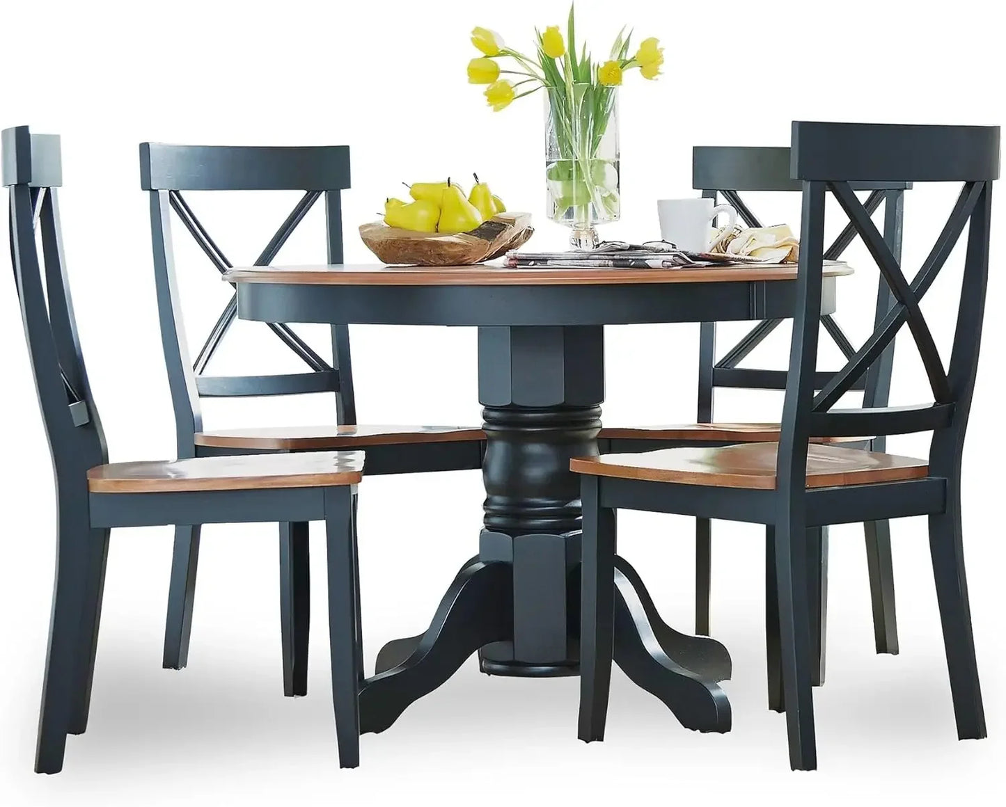 5 Piece Dining Set,Restaurant solid wood tables and chairs, conference tables. Suitable for living room, kitchen