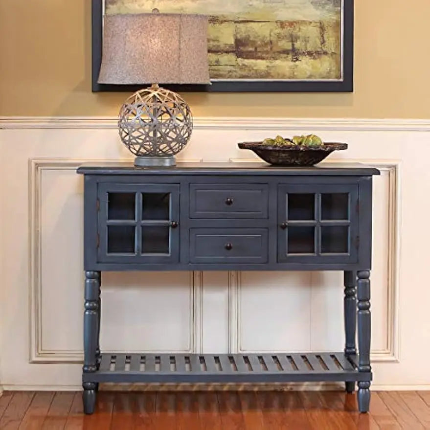 Therapy Morgan Two Door Console Table, Antique Navy