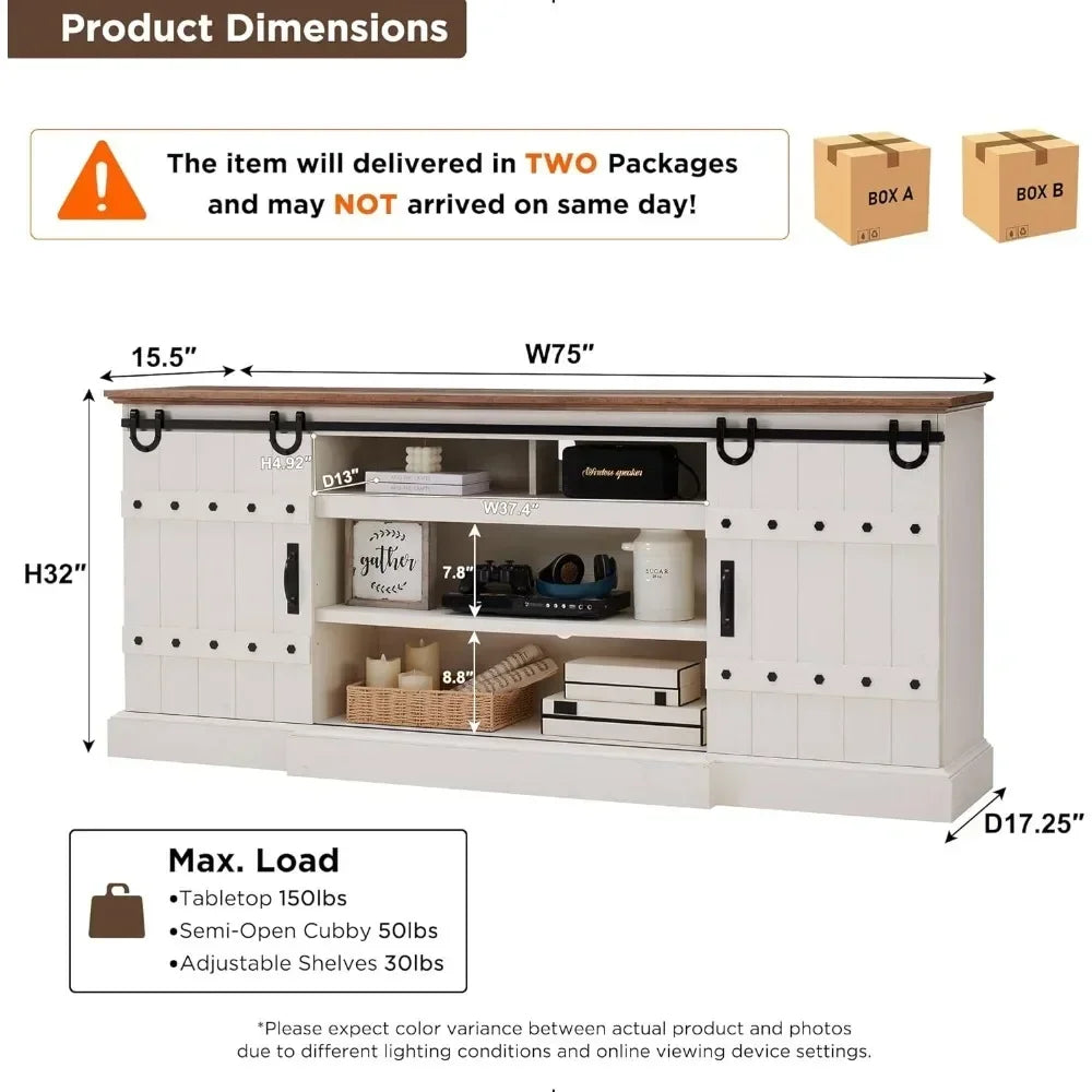 Tableware cabinet, 75 "side panel dining cabinet with storage room, sliding door, coffee bar, living room, dining cabinet