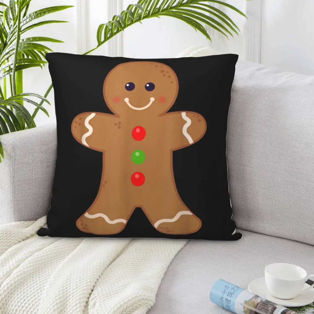 Awesome Gingerbread Man Christmas Cookie Baking Holiday On Sale Homme Graphic Letter 2021 Pillow Case