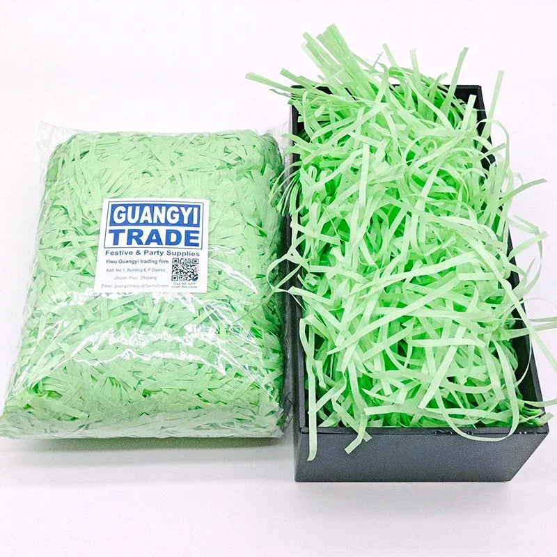 100g Box Filler for Gift Colorful Raffia Shredded Paper Filler Birthday or Wedding Party DIY Candy Material Packaging Filler