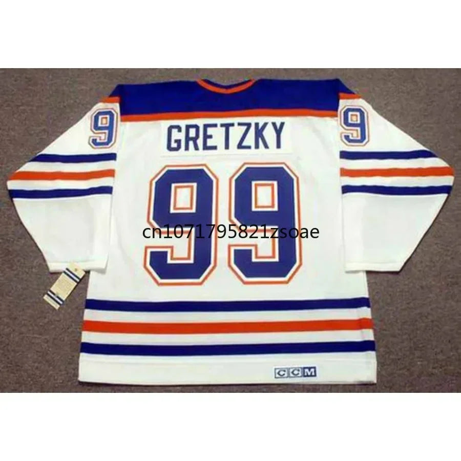 Wayne Gretzky Jersey Canada Edmonton Retro Ice Hockey Jerseys 17 Jari Kurri Jersey 7 Paul Coffey Jersey All Stitched Us M-3XL