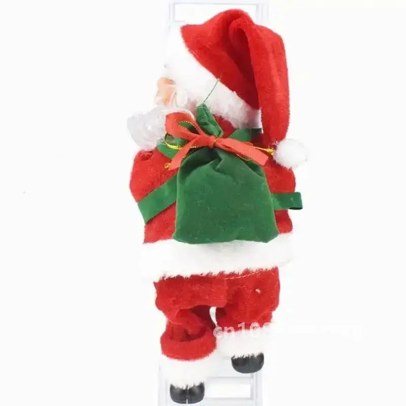 Electric Climbing Ladder Santa Claus, NewYear Gift, Christmas Ornament Decoration Home, Christmas Tree Hanging Decor with Music