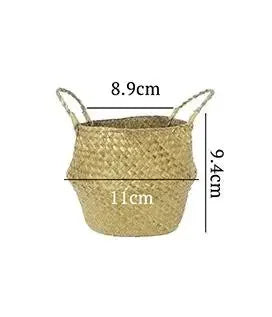 Seaweed Wicker Basket Rattan Hanging Flowerpot  Dirty Clothes    Storage    WF1015