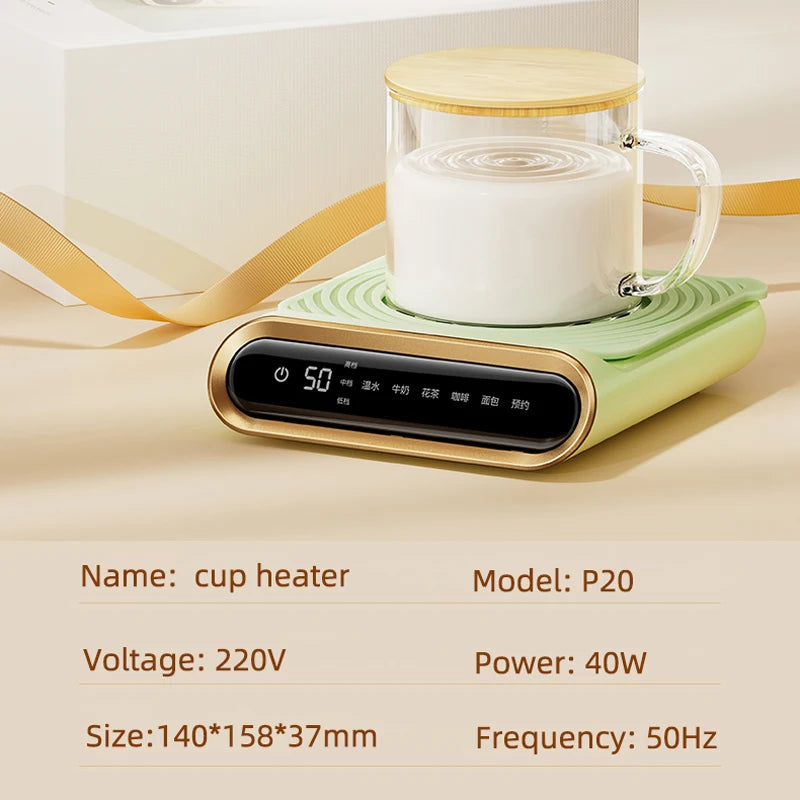 40W Cup Heater Coffee Mug Warmer Electric Hot Plate Coaster Heating Pad with Appointment Cup Heaters For Coffee Milk Tea 220V