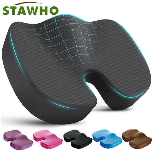 Seat Cushions for Office Chairs,Memory Foam Coccyx Cushion Pads for Tailbone Pain,Sciatica Relief Pillow,Correct Sitting Posture