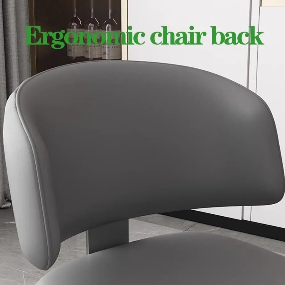 Dining chair，Upholstered Dining Chairs Modern Kitchen Dining Room Chairs with Curved Back,Upholstered Armless Side Chair