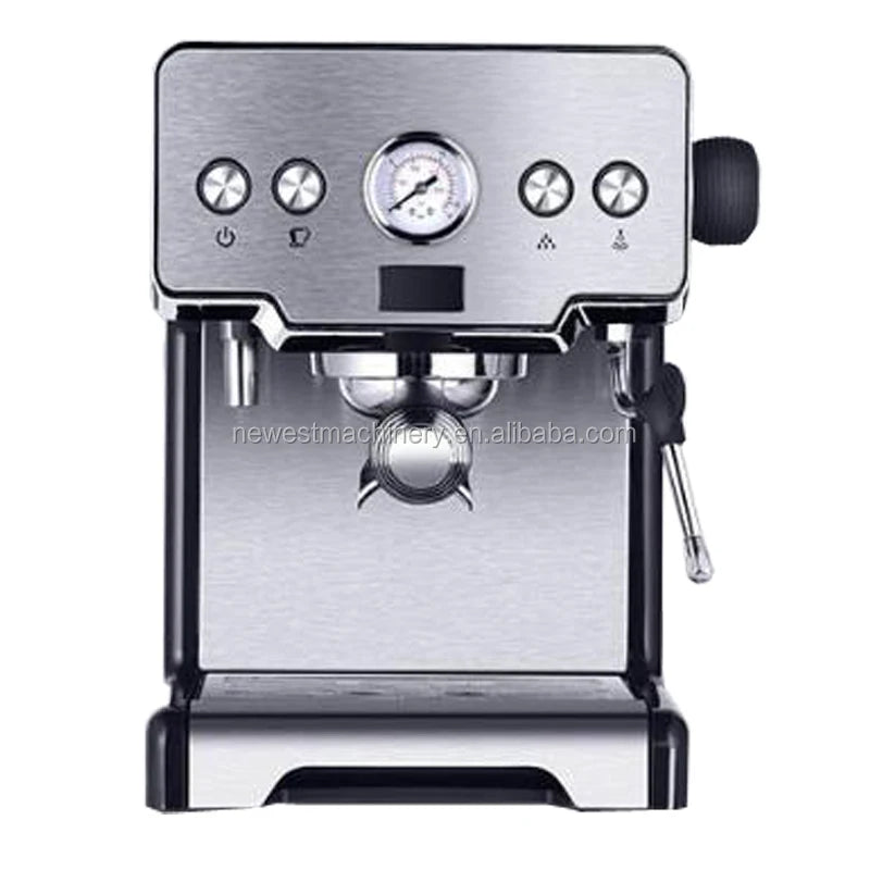 Stainless Steel Italian Coffee Maker espresso machine 15bar home semi-automatic pump type coffee machine 1450W