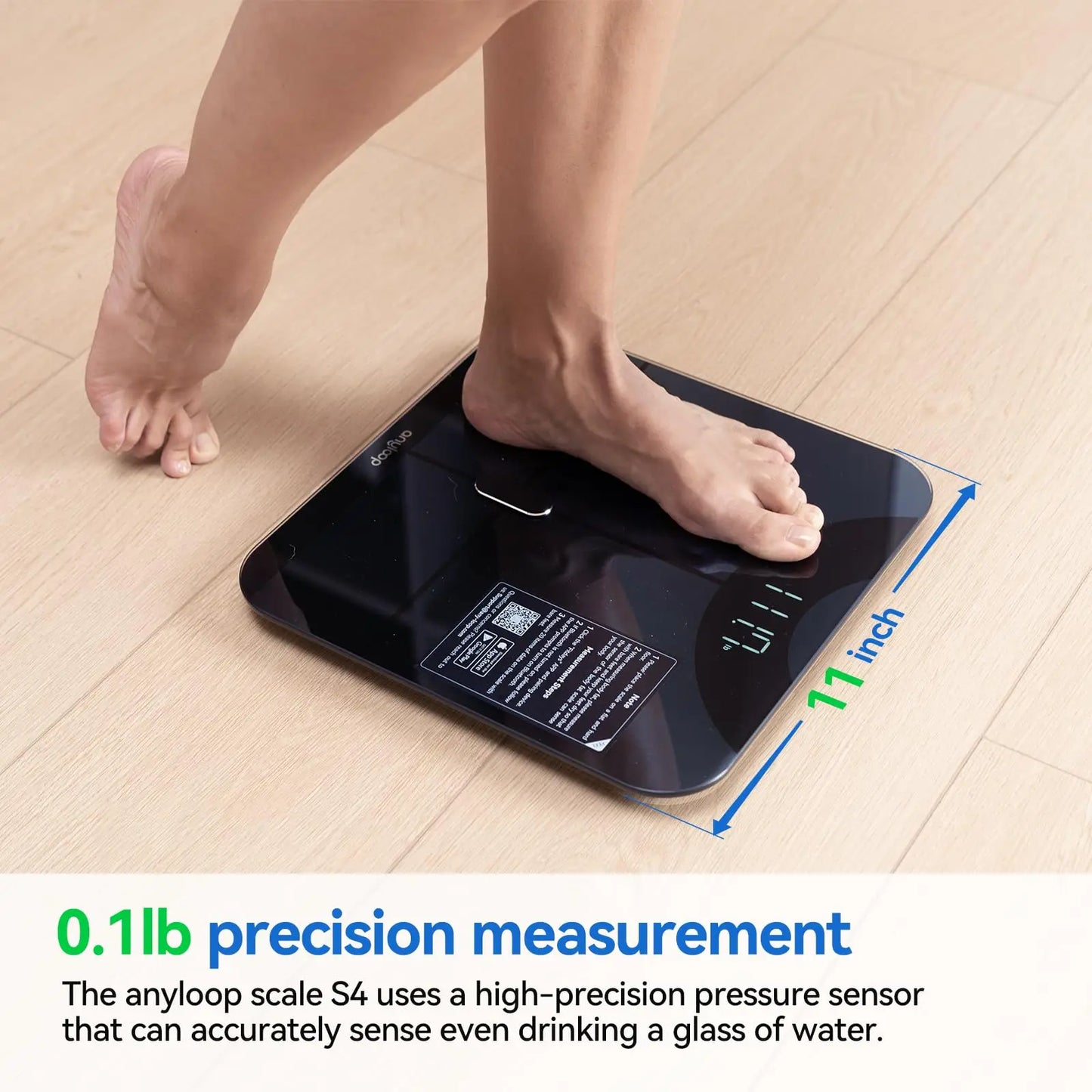 Smart Scale for Body Weight, Digital Scale with BMI, Body Fat, Muscle Mass 13-Measurement, Digital Bathroom Scale Data S