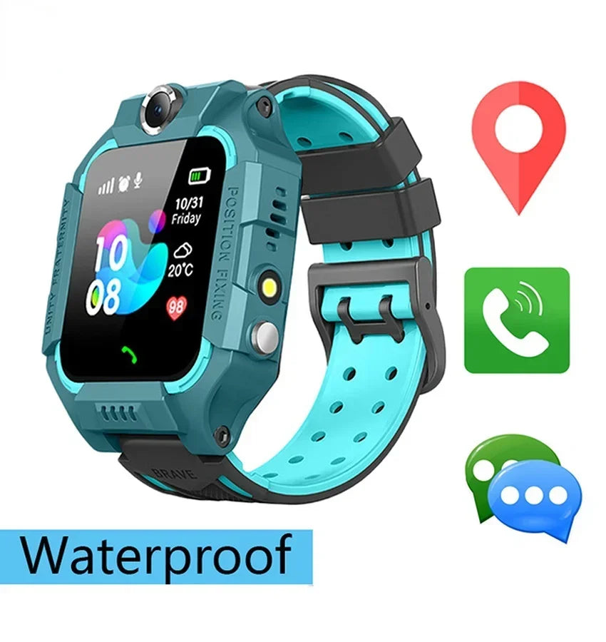 2024 Hot Kids Smart Watch GPS Call Message Card Sim Waterproof Smartwatch For Kids SOS Photo Remote For IOS Android Genuine Gift