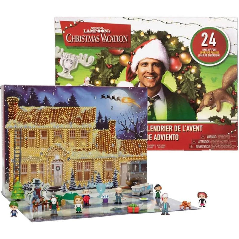 Christmas Vacation Advent Calendar 24 Gifts Christmas Vacation Figures Accessories Christmas Countdown Calendar Toy Blind Box