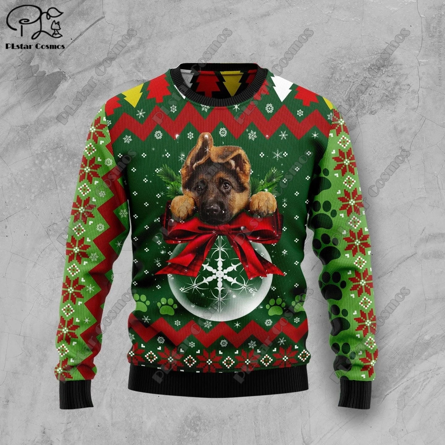 3D Printing Christmas Christmas Tree Santa Claus Tattoo Cat Animal Deer Bear Sweater Streetwear Casual Winter Sweatshirt  M2