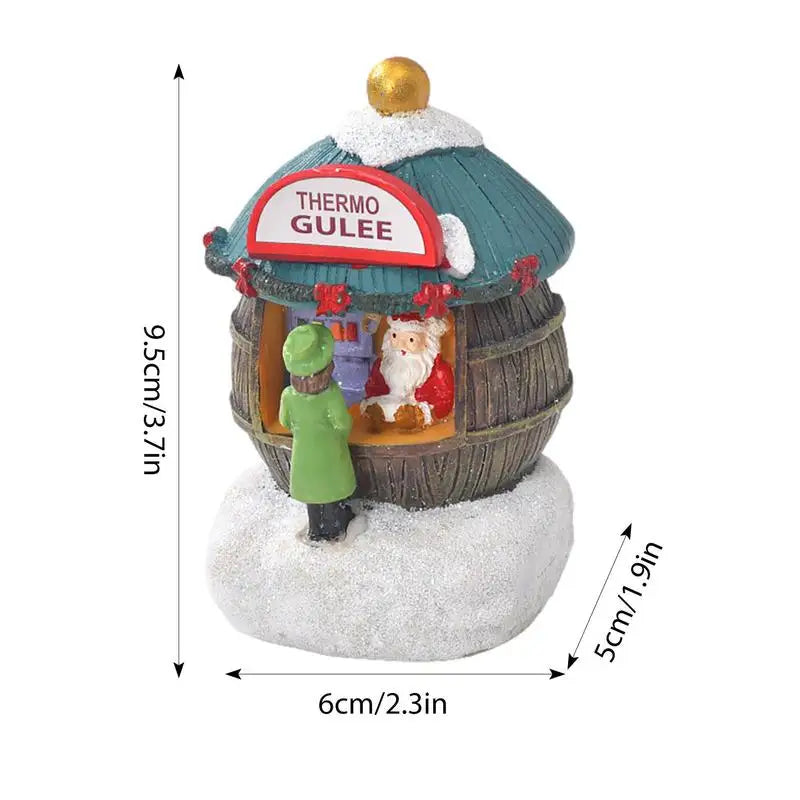 Christmas Decorations Snow House Village Resin Resin House Village Decorations Christmas Themed Crafts House For Living Rooms