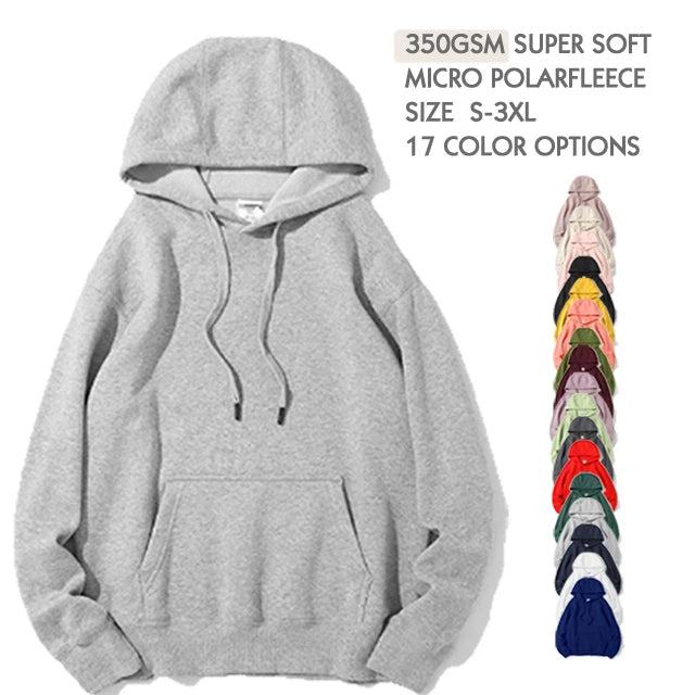 Fleece  hoodie men's Casual Hoodies Pullovers Sweatshirts Men Top Solid Color Hoodies sweatshirt men hoodie fleece hoodie women