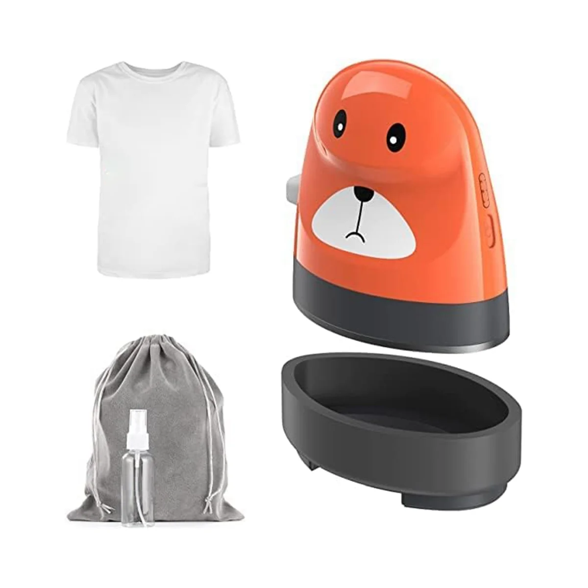 Mini Handheld Portable Hot Stamping Machine Mini Iron Small Heat Press Heat Transfer Machine for T Shirt Cap (EU Plug)