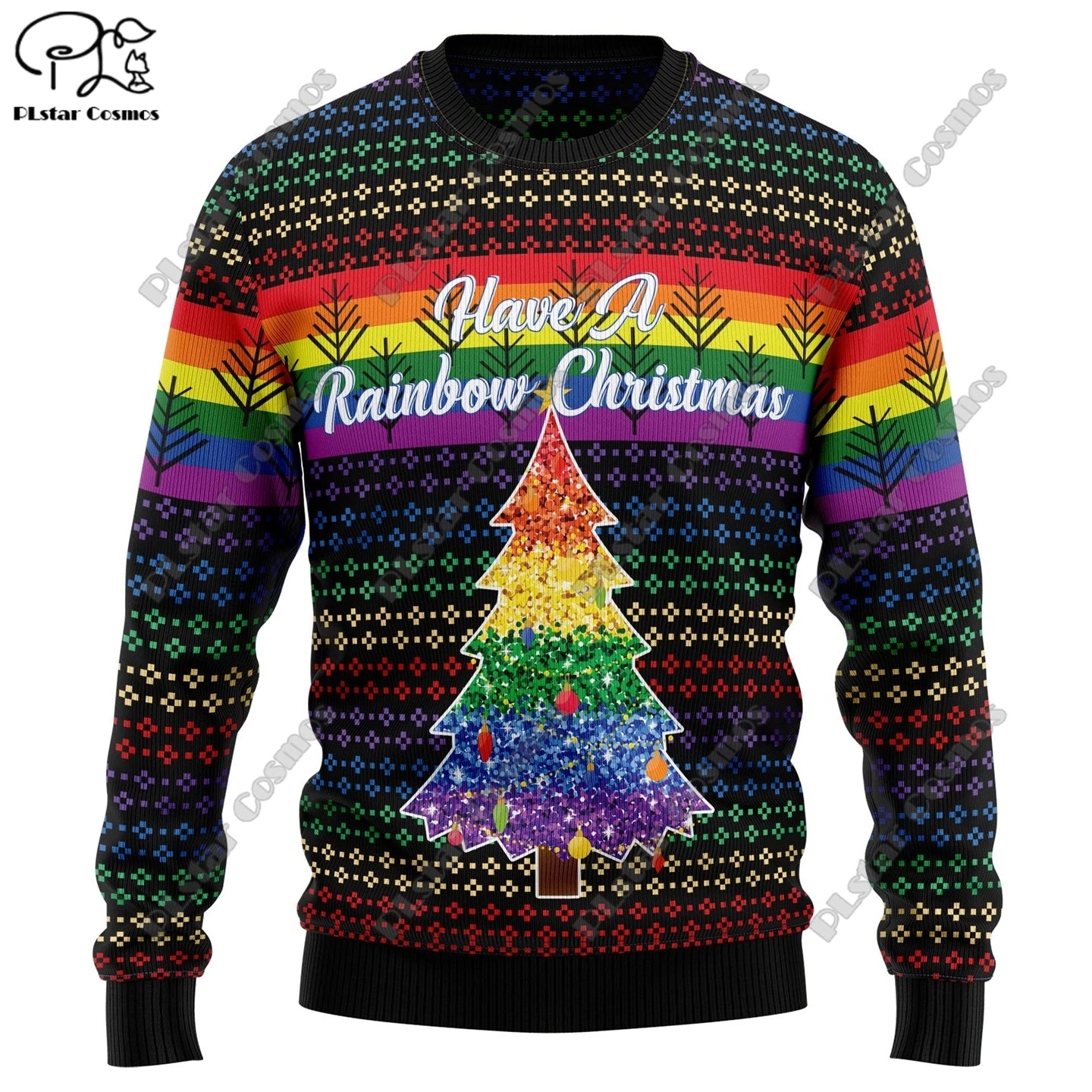 New 3D Printed Animal Custom Series Cute Christmas Pattern Ugly Sweater Street Casual Winter Sweatshirt S-12