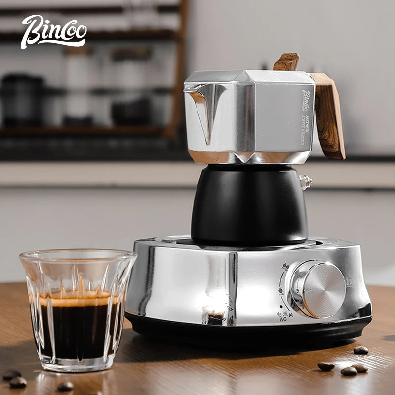 Bincoo Double Valve Moka Pot Coffee Pot Espresso Extraction Coffee Pot Outdoor Brewing Coffee Barista Accessories