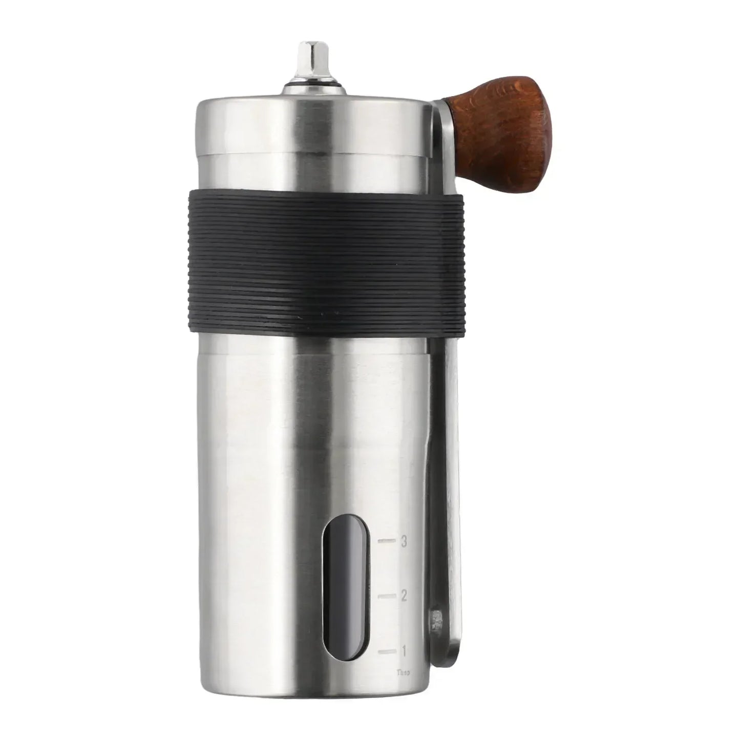 Manual Coffee Bean Grinder Sliver Stainless Steel 4.8*12.5cm Easy To Clean Easy To Grip Espresso Hand Mill Brand New