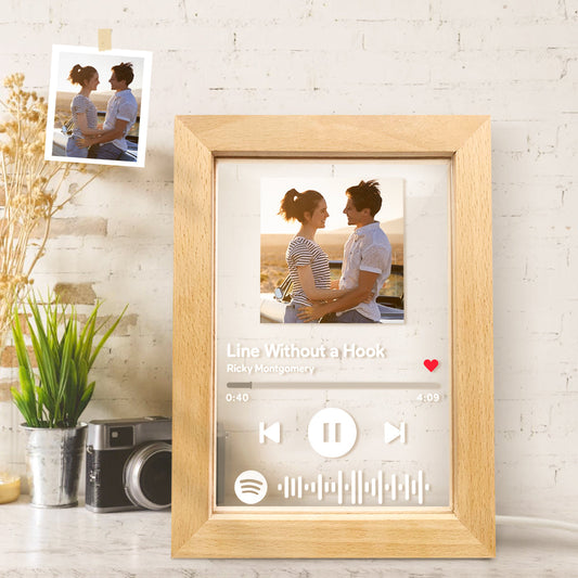 Custom Scannable Spotify Code Music Art Picture Frame Nignt Light Gift