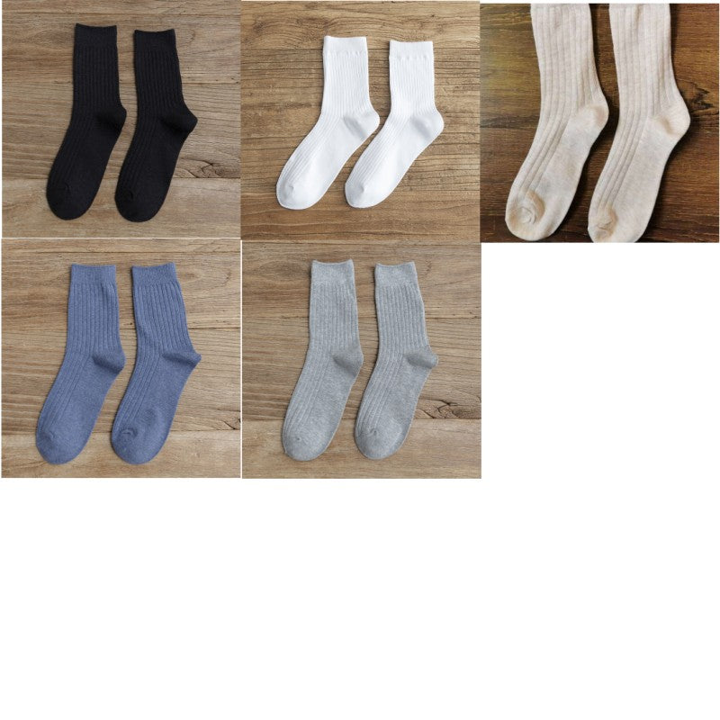 Herbst und Winter weibliche Baumwolle lange Socken