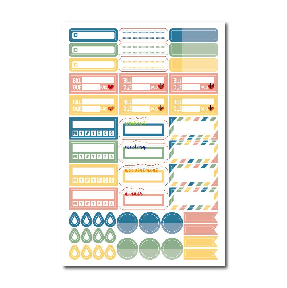 Digital Foundation Dot Manual Ledger Plan Sticker Drawing