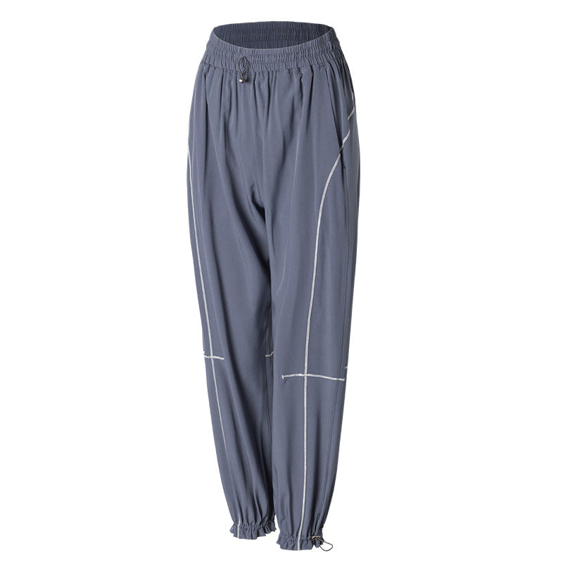 Sports Pants Female Loose Tappered Running Trousers