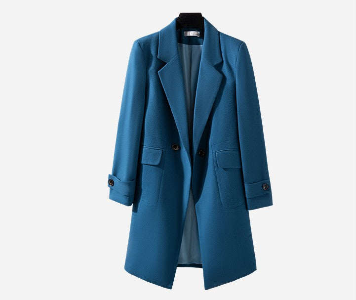 Professioneller langer Anzug-Trenchcoat für Damen