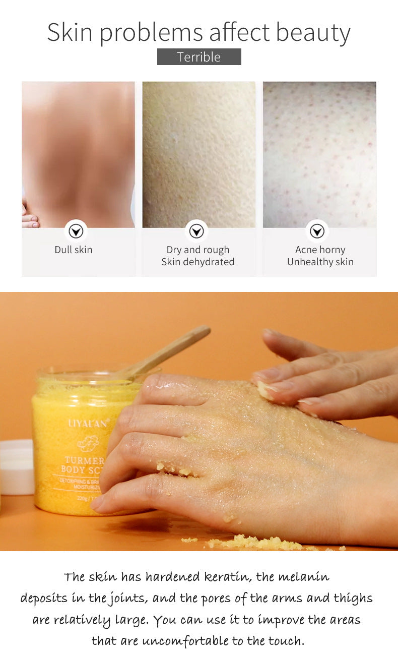 Turmeric Facial Scrub 220g Softening Cutin Reduces Dull And Tender Skin Body Care Facial Scrub