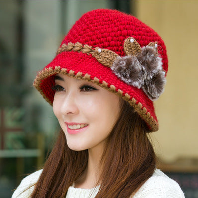 Knitted Hats For The Elderly Mother In Autumn And Winter