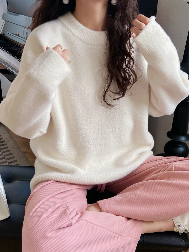 Mode sanfte koreanische Pullover Frau