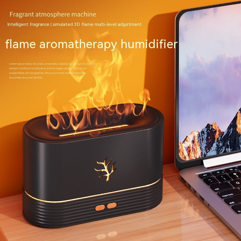 Flamme Luftbefeuchter USB Smart Timing LED Elektrische Aroma Diffusor Simulation Feuer Nacht Lampe Wohnkultur