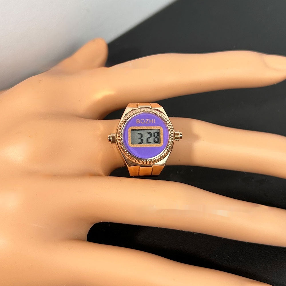 Damenmode Elektronische Uhr Mini Ring Uhr