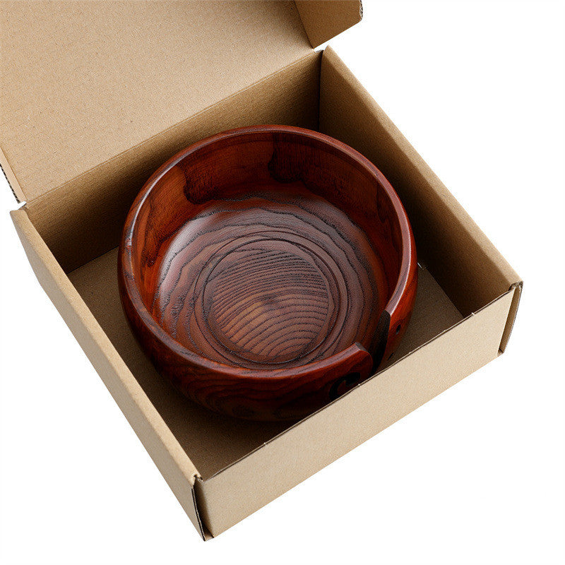 Textile Woolen Wooden Storage Bowl