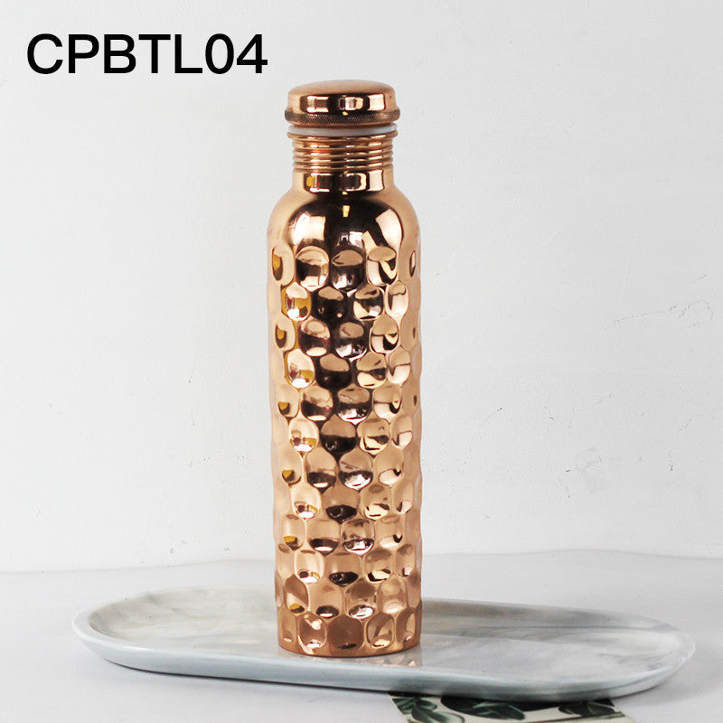 Handmade Brass Water Bottle Portable Cold Kettle