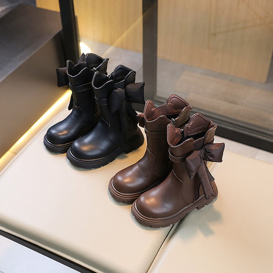 LunaGrace's chic Autumn/Winter Princess Boots—stylish Western flair for your little royalty's winter adventures.