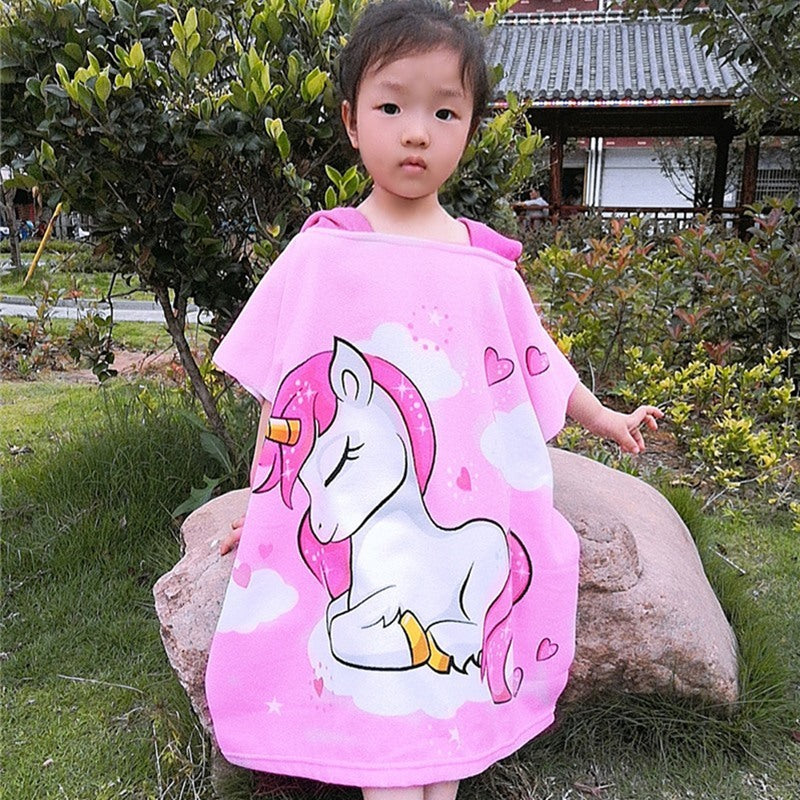 Hooded Bathrobe Cloak For Boys And Girls