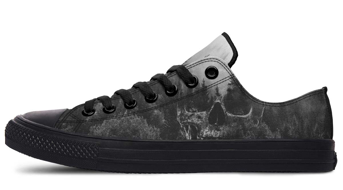 UrbanKIck – Schwarz-weißer Canvas-Schuh mit modischem Print für Paare