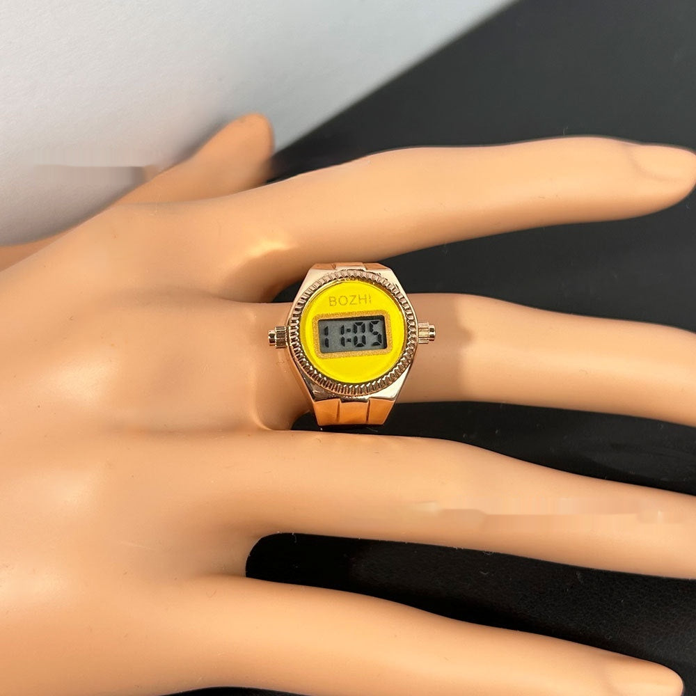 Damenmode Elektronische Uhr Mini Ring Uhr