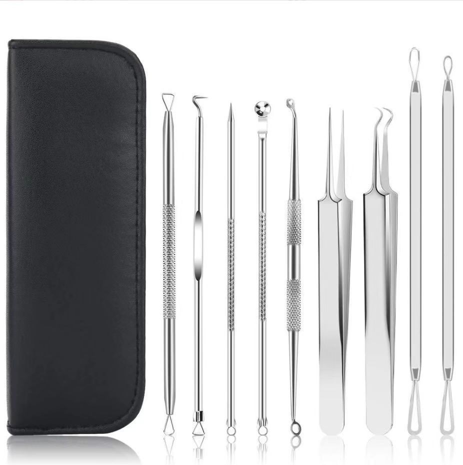 Blackhead Remover Blackhead Removal Suit Pimple Pin 9-piece Set