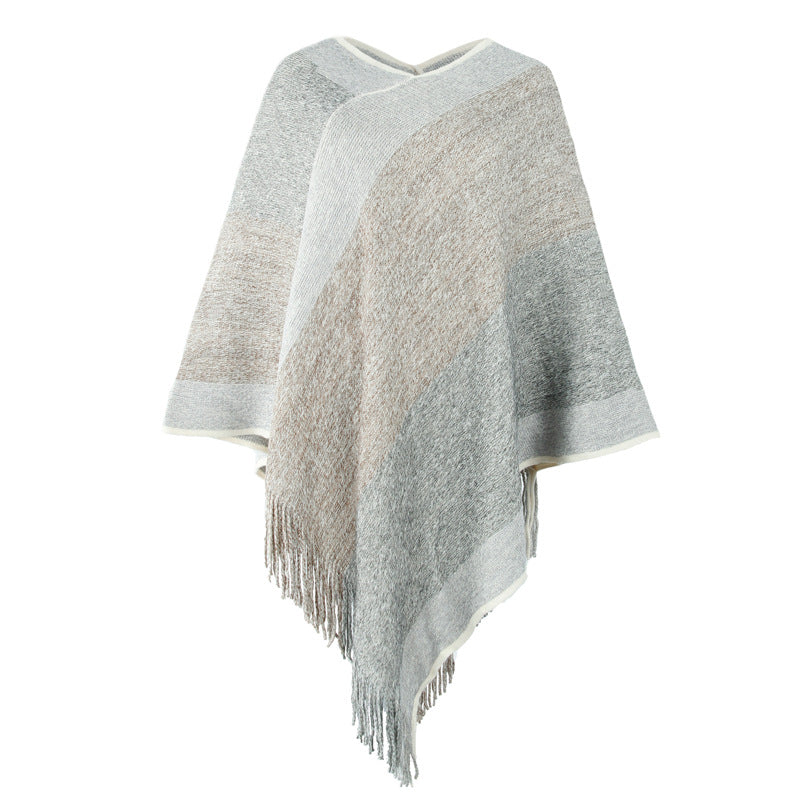 Fashion Tassel Knitted Scarf Shawl