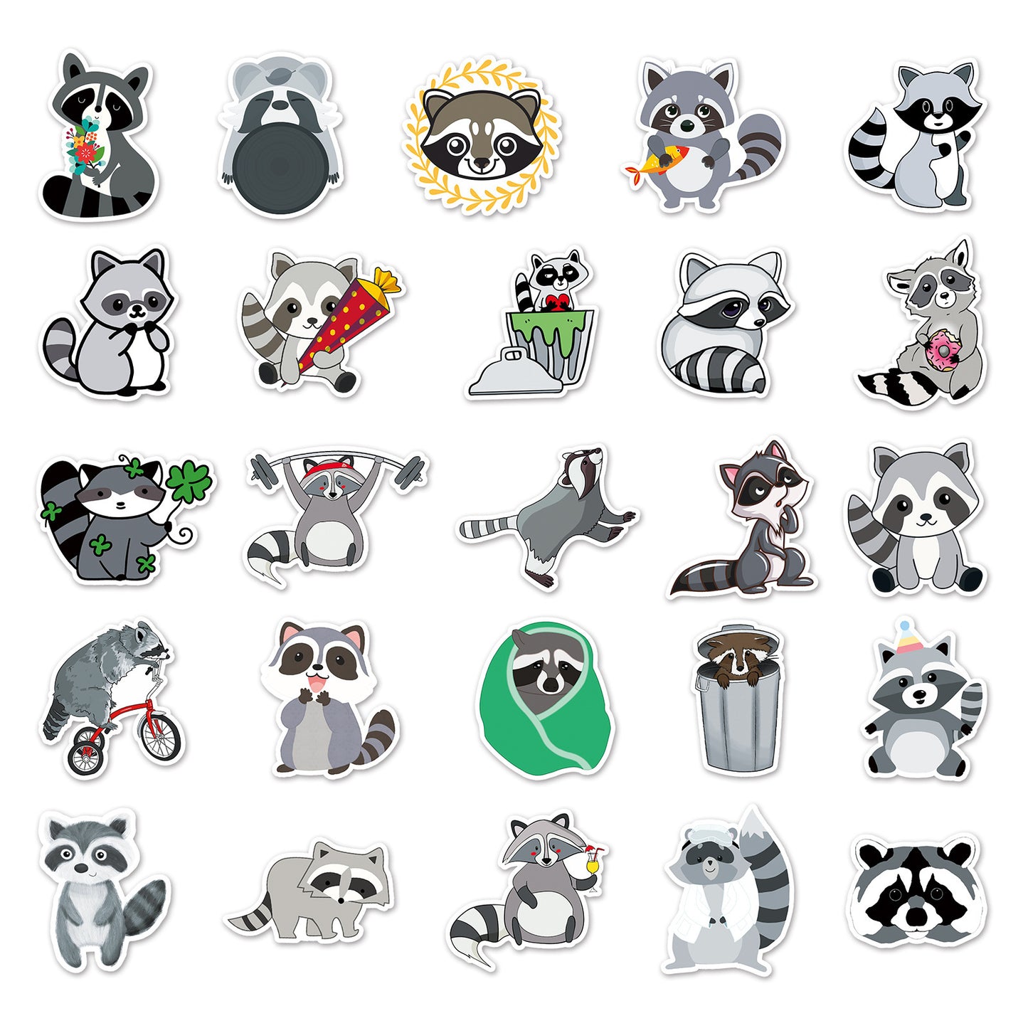 Coati Decorative Waterproof Stickers