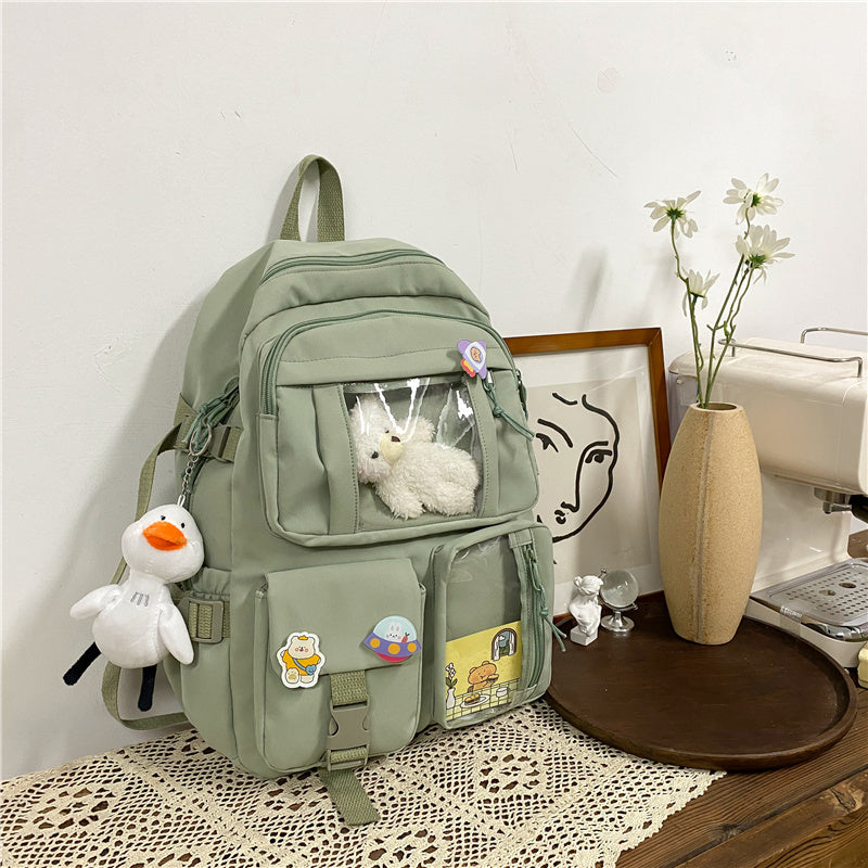 Girls Backpack Junior High School Student Backpack