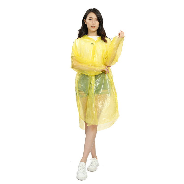 Adult Disposable Raincoat, Scenic Outdoor Portable