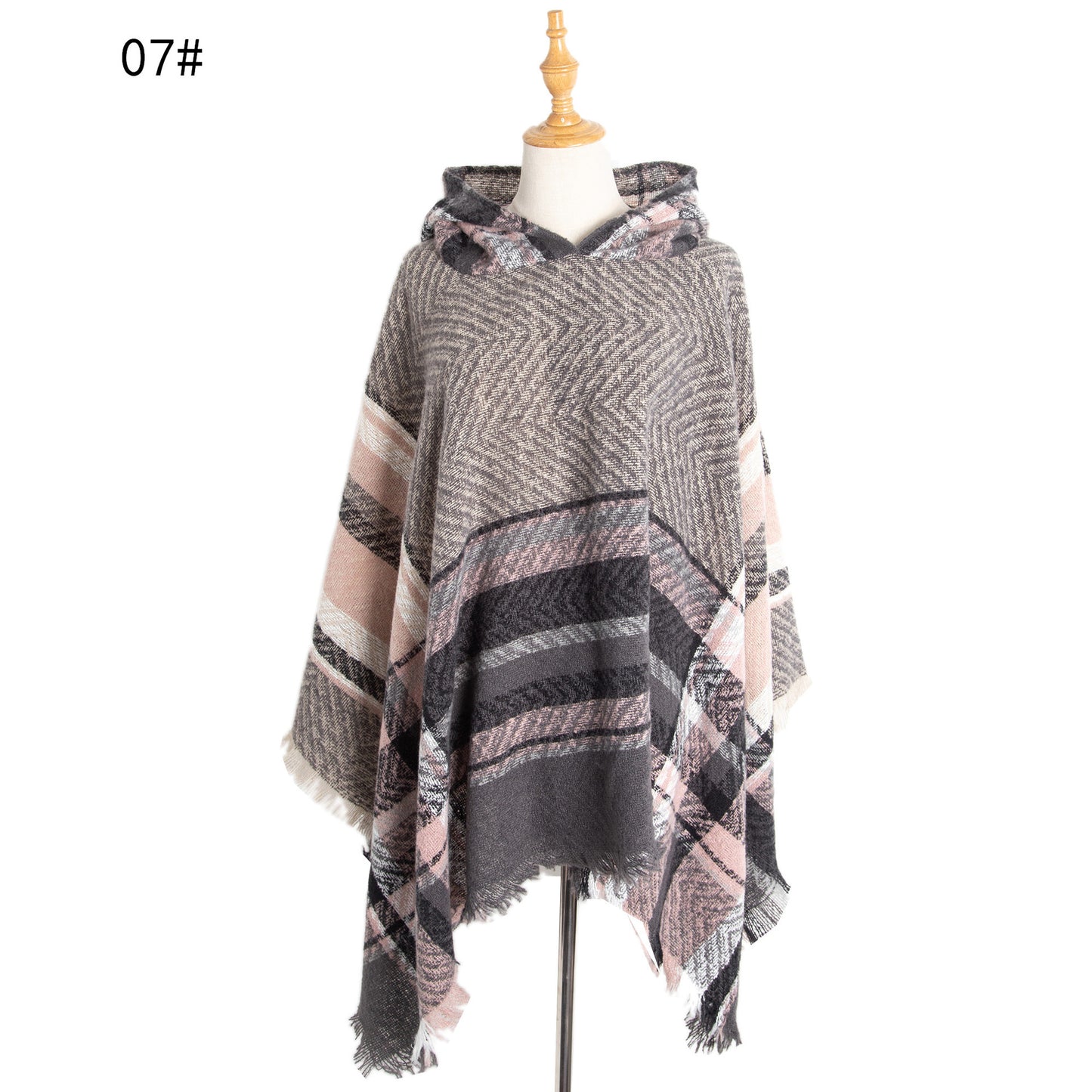 Women's Cloak Hooded Shawl Cape