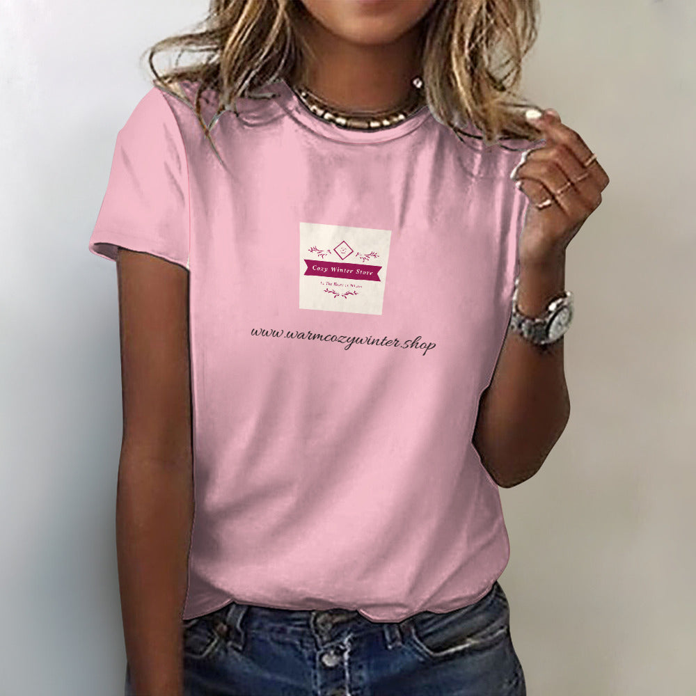 T-Shirt für Damen, 100 % Baumwolle, von Cozy Winter Store